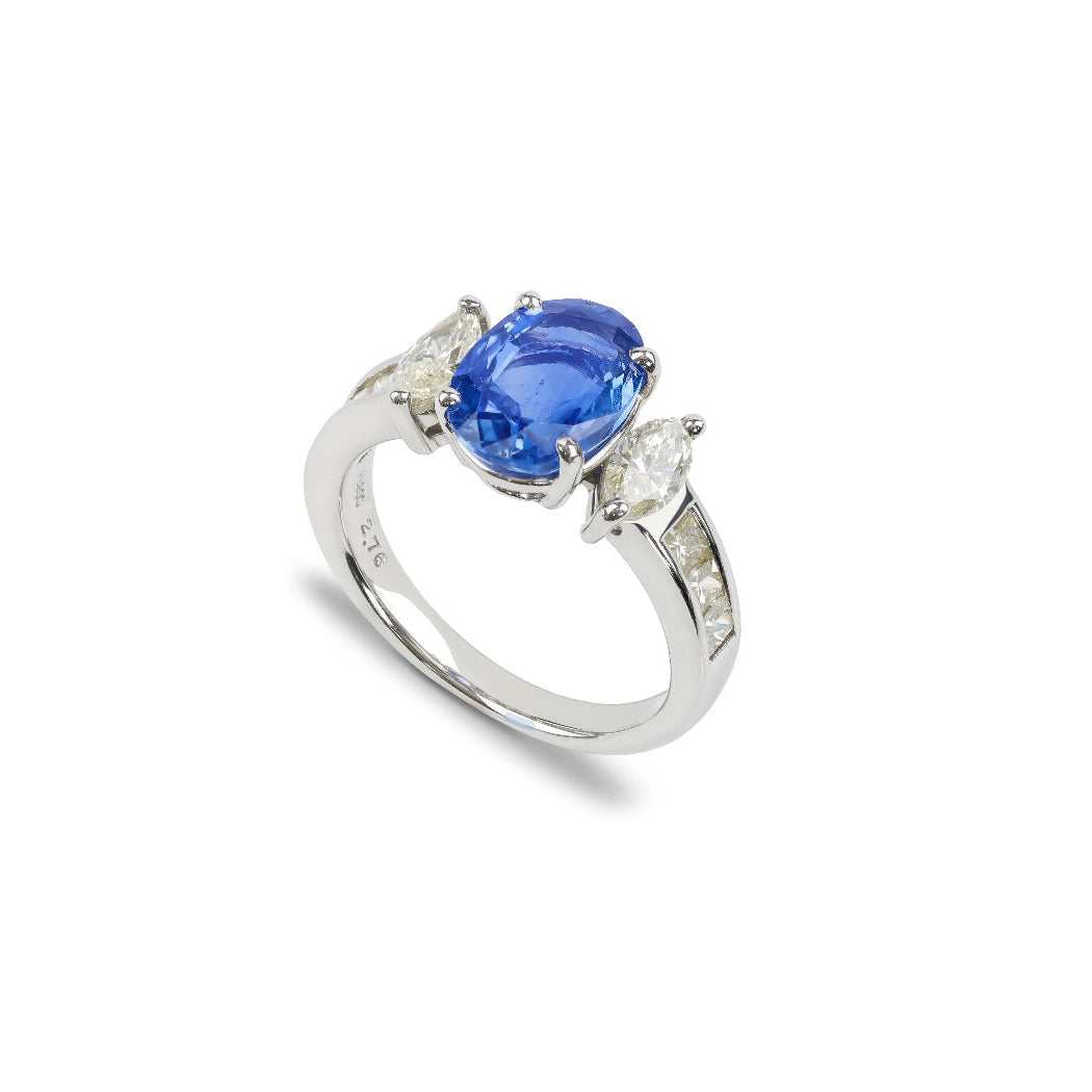Bague Saphir non chauffé