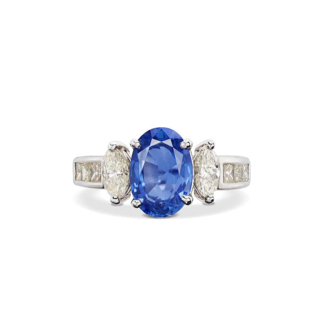 Bague Saphir non chauffé